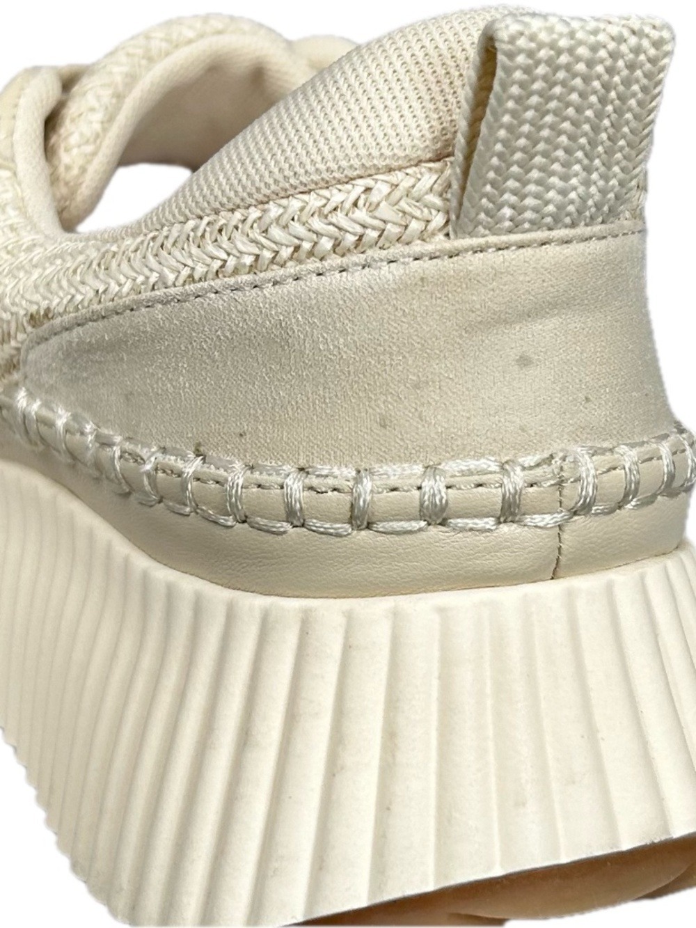 Dolce Vita Denae White Knit Platform Sneakers Size 7.5 - Picture 12 of 12